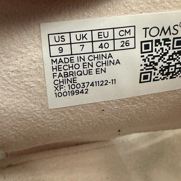 Tom’s women’s Light Pink Slingback Heeled Sandals Size 9 - Picture 7 of 8